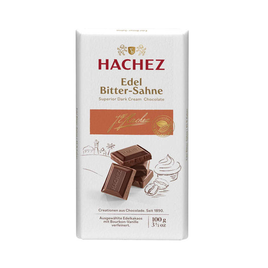 Hachez Chocolade Edel Bitter Sahne 100g