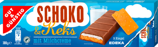 GUT&GÜNSTIG Schoko+Keks Riegel 300g