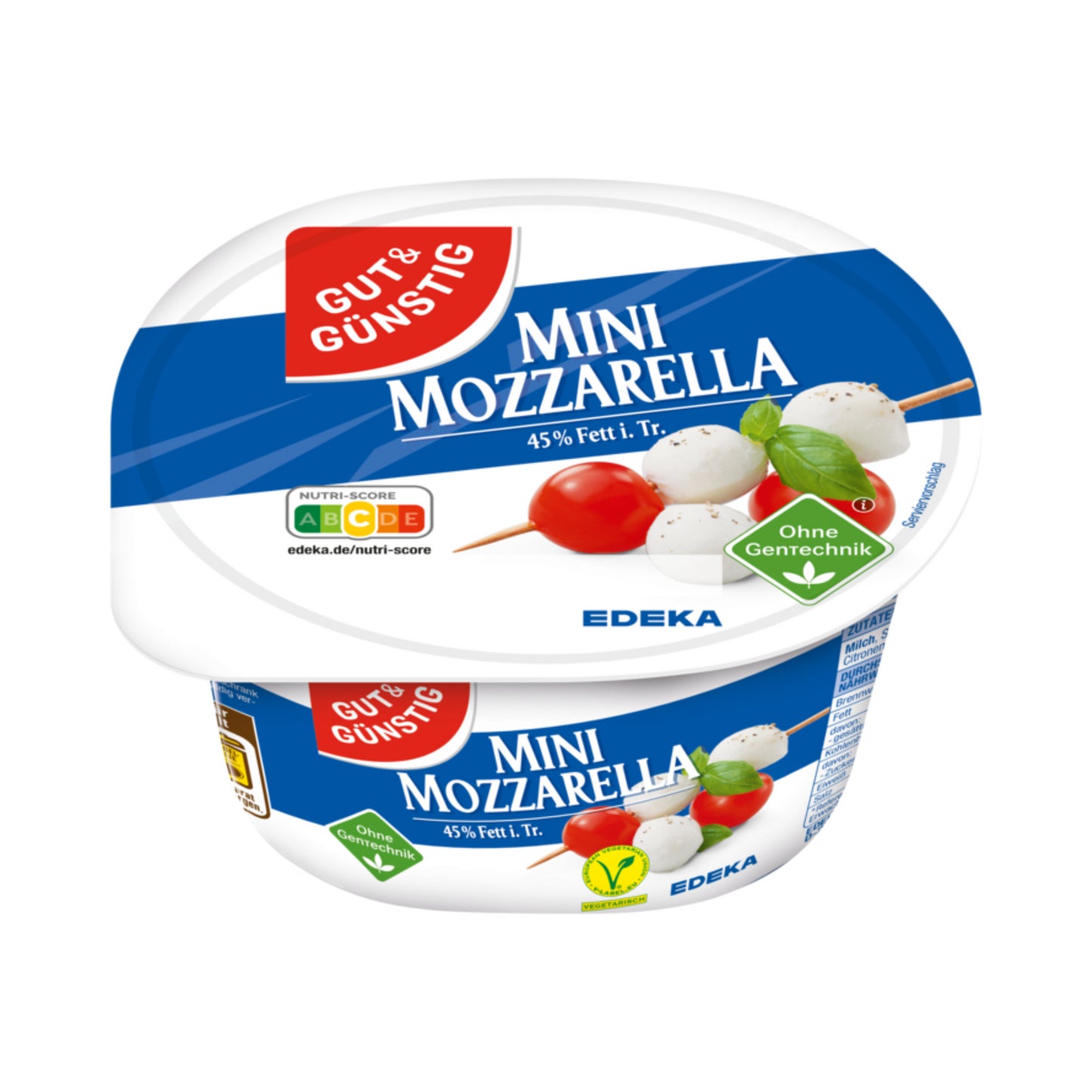 GUT&GÜNSTIG Mozzarella Mini 45% 250g VLOG