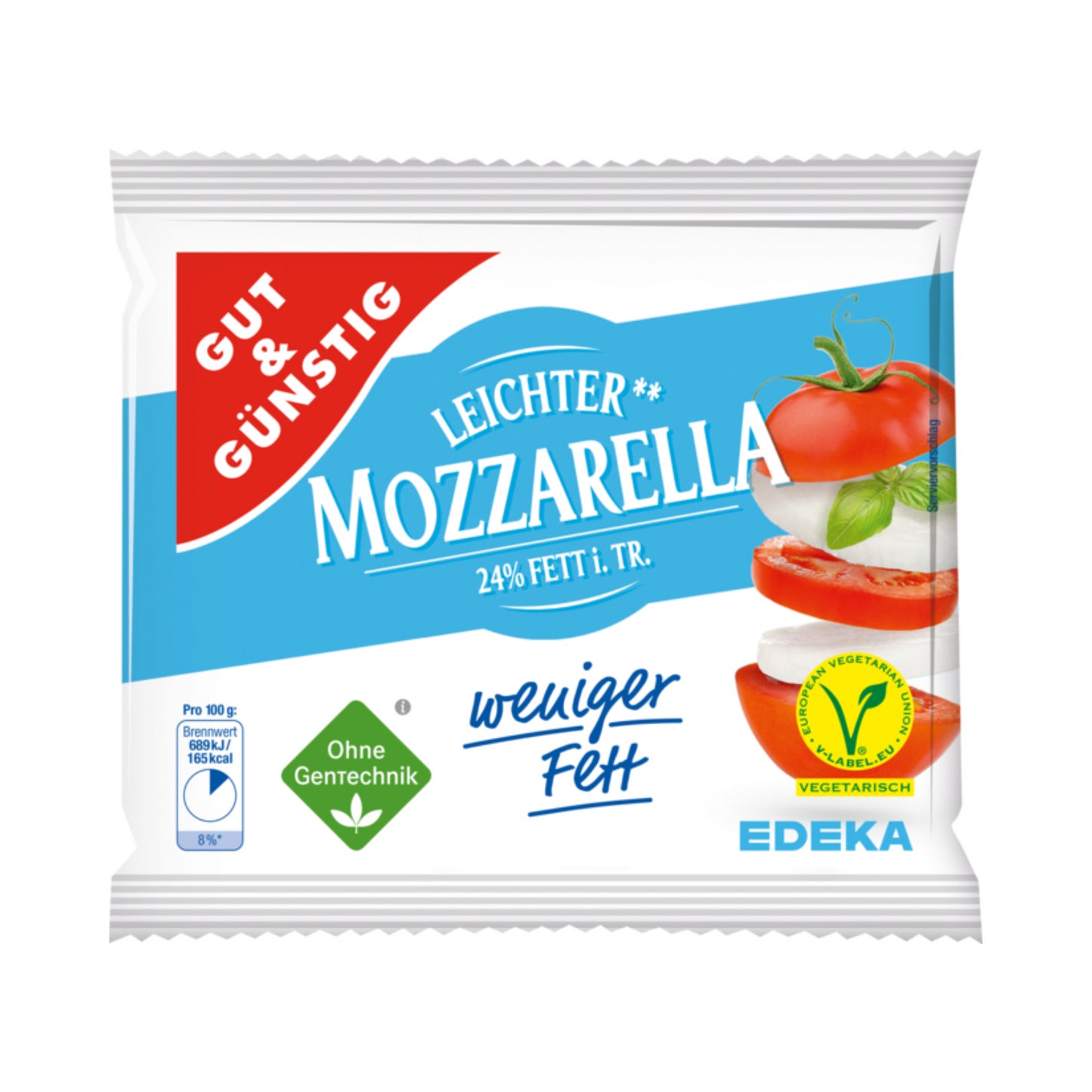 GUT&GÜNSTIG Mozzarella light 24% 200g