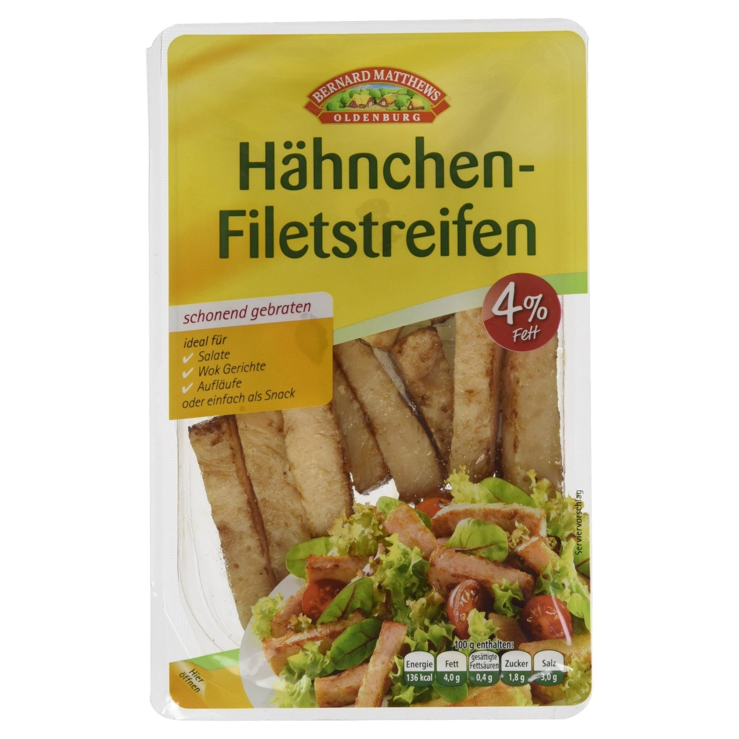 Bernard Matthews Oldenburg Hähnchen-Filetstreifen gebraten 125g