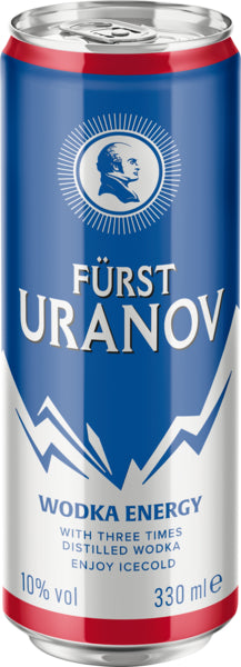 Fürst Uranov Wodka Energy 10% 0,33l DPG