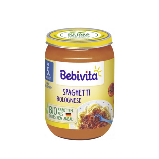 Bio Bebivita Menü Spaghetti Bolognese ab dem 5.Monat 190g