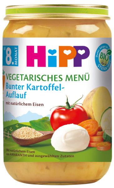 Bio Hipp Menü bunter Kartoffelauflauf ab 8.Monat 220g