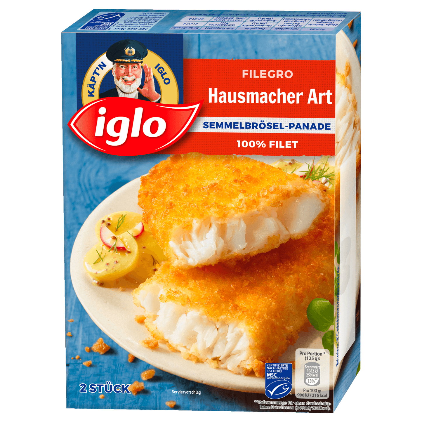 MSC Iglo Filegro Hausmacher Art Knusperpanade 250g