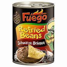 Fuego Refried Black Beans 430g