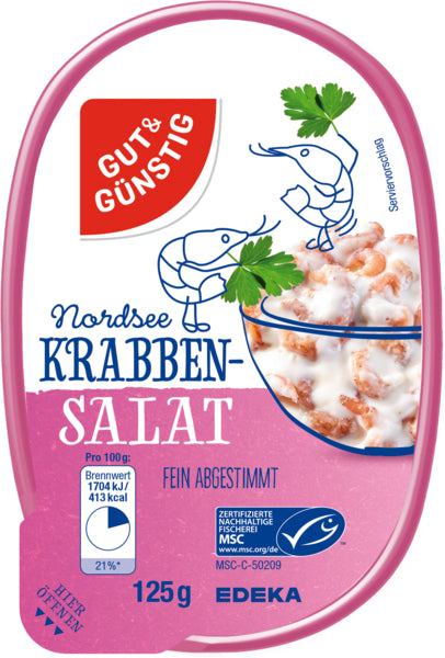 MSC GUT&GÜNSTIG Nordseekrabbensalat 125g