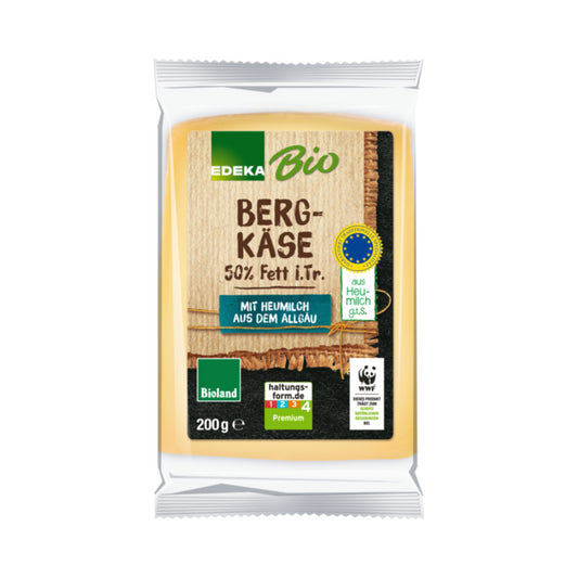 Bio EDEKA Bergkäse mit Heumilch 50% 200g