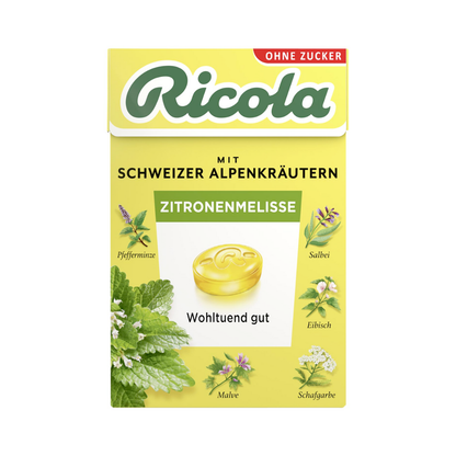 Ricola Zitronenmelisse Hustenbonbons ohne Zucker 50g