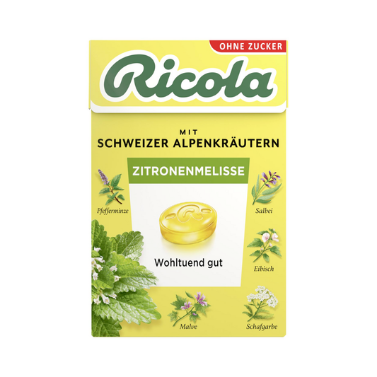 Ricola Zitronenmelisse Hustenbonbons ohne Zucker 50g