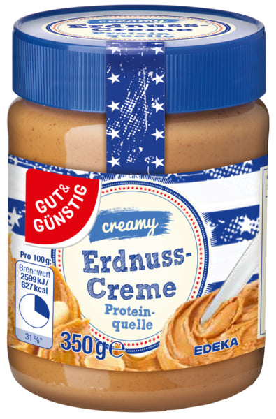 GUT&GÜNSTIG Erdnusscreme Creamy 350g