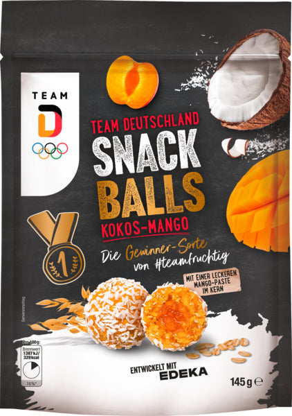 EDEKA Snack Balls mit Mango Aprikose Kokosnuss 145g