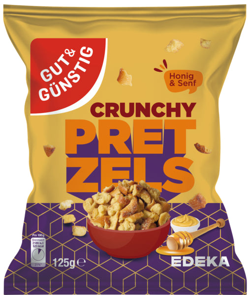 GUT&GÜNSTIG Crunchy Pretzel Honig Senf 125g