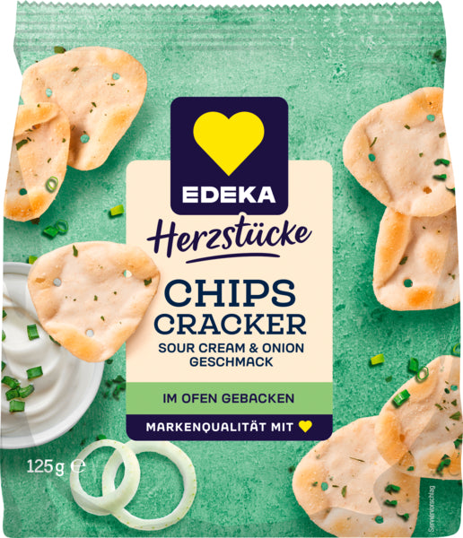 EDEKA Herzstücke Chips Cracker Sour Cream&Onion 125g