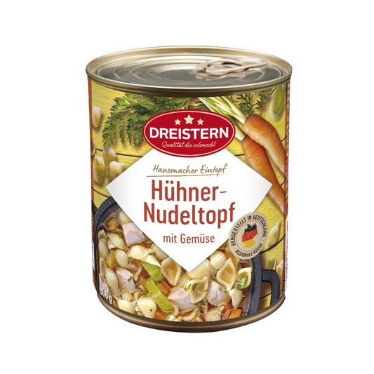 Dreistern Hühner-Nudeltopf 800g