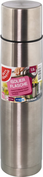 GUT&GÜNSTIG Isolierflasche Edelstahl 1l
