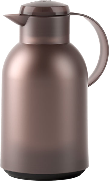 Emsa Isolierkanne Samba Quick-Press transluzent taupe 1,5l