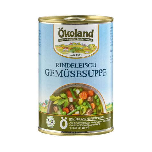 Bio Ökoland Rindfleisch Gemüsesuppe 400g