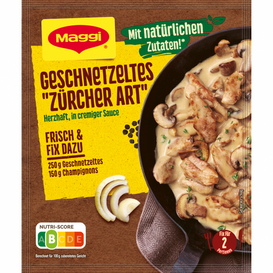 Maggi Fix Geschnetzeltes Zürcher Art 47g