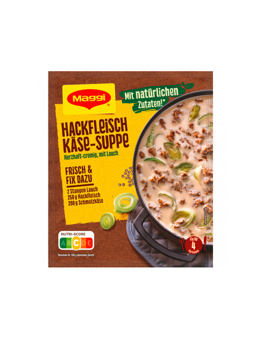 Maggi Fix Hackfleisch Käse Suppe mit Lauch 46g