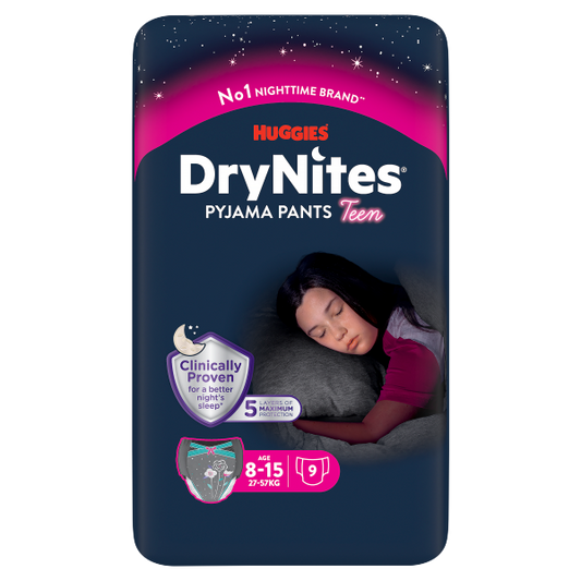 Huggies DryNites Pyjamahöschen Girl Gr.8-13 Jahre 30-48kg 9ST