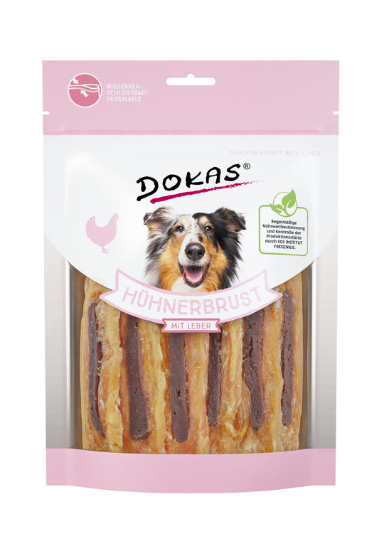 Dokas Hühnerbrust mit Leber 220g