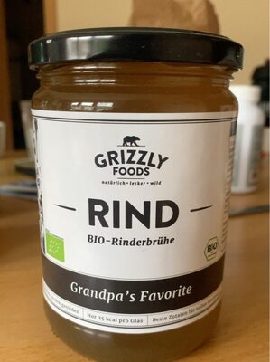 Bio Grizzly Snacks Grandpa's Favorite Rinderbrühe 500ml