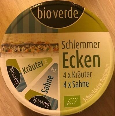 Bio-Verde Schlemmer Ecken Sahne Kräuter 8x25g