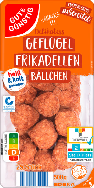 GUT&GÜNSTIG Geflügel Frikadellenbällchen 500g QS ITW