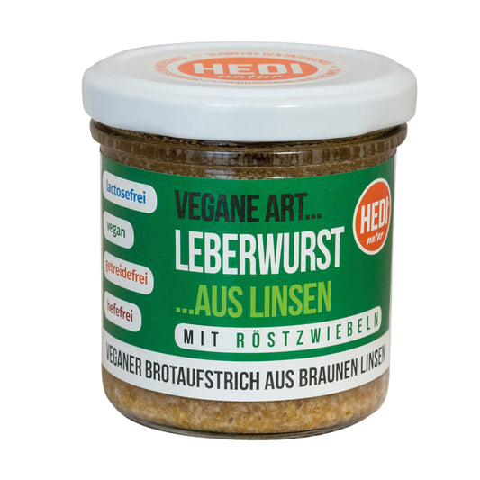 Bio Hedi Brotaufstrich vegane Art Teewurst Röstzwiebeln 140g