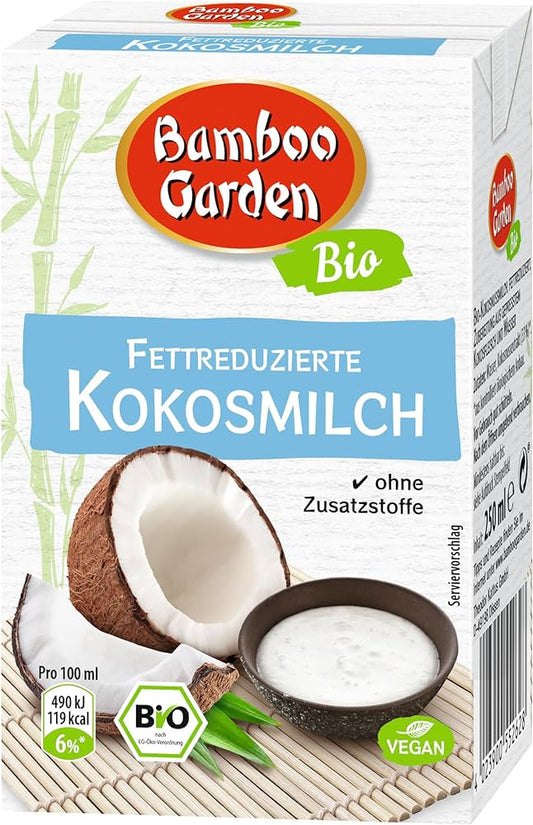 Bio Bamboo Garden Kokosmilch fettreduziert 250ml