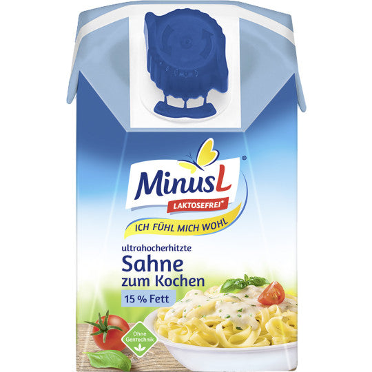 MinusL Sahne zum Kochen 15% 200g