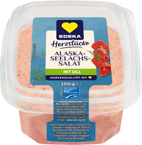 MSC EDEKA Herzstücke Alaska Seelachssalat 150g