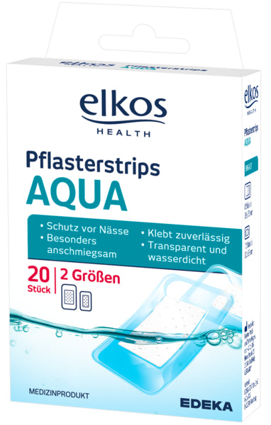 EDEKA elkos Pflasterstrips Aqua 20ST