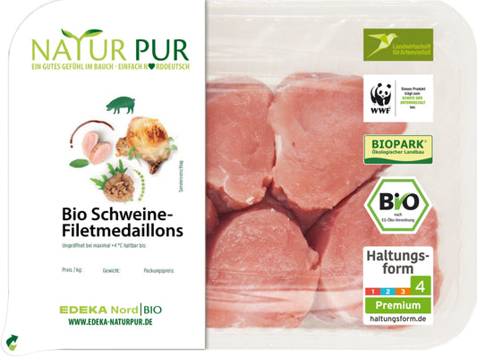 Bio Natur Pur Schweinefiletmedaillons 380g