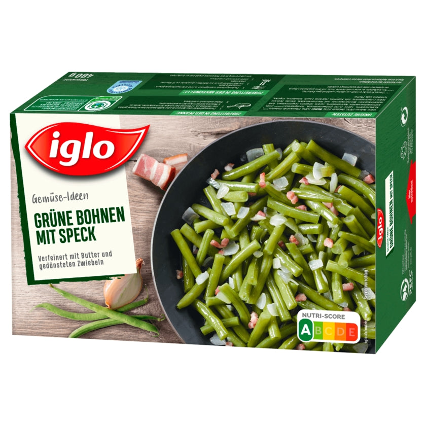 Iglo Gemüse Ideen Grüne Bohnen mit Speck 480g