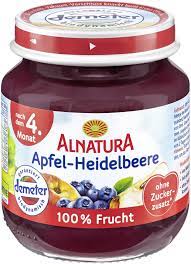 Demeter Alnatura Apfel Heidelbeere nach dem 4.Monat 125g