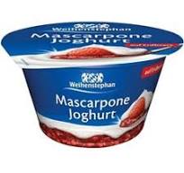 Weihenstephan Mascarpone Joghurt auf Erdbeere 150g