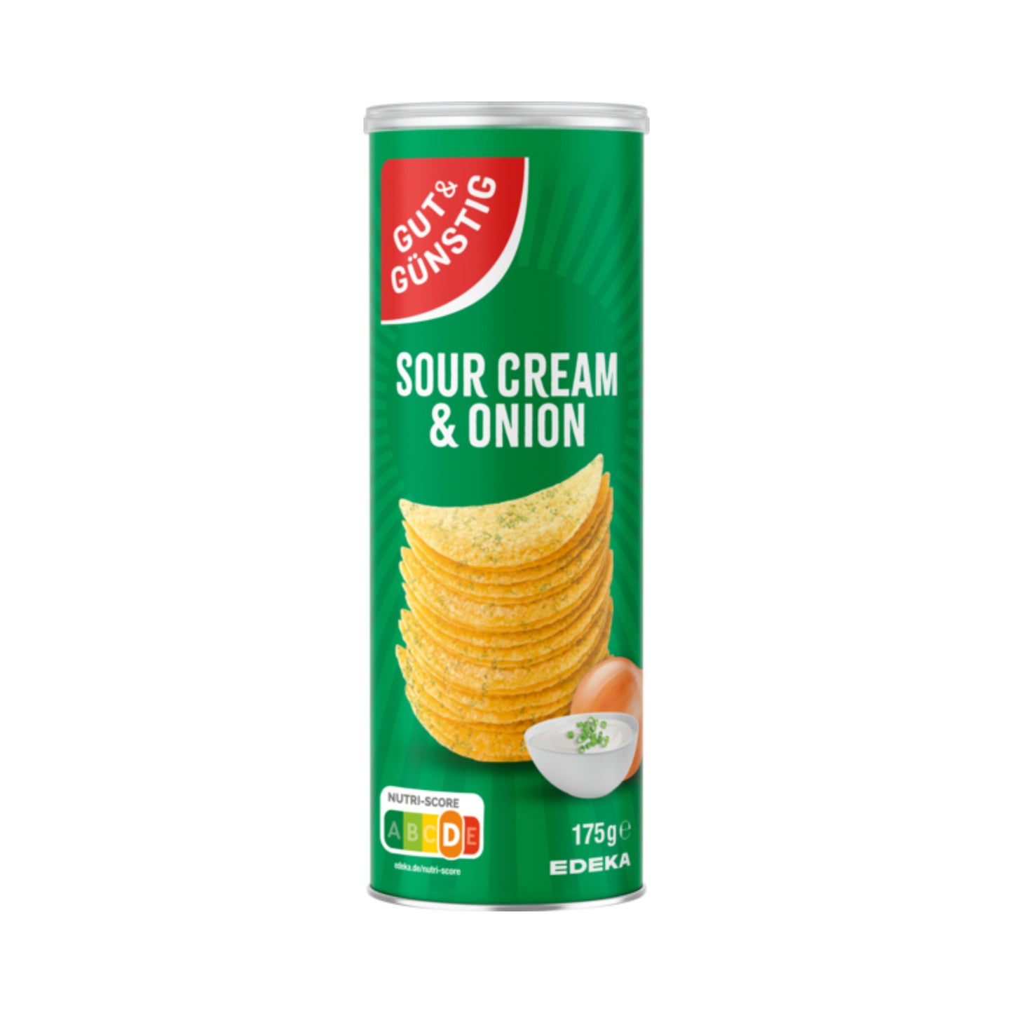 GUT&GÜNSTIG Stapelchips Sour Cream&Onion 175g