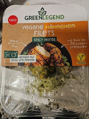 Green Legend Veganes Hähnchen Filet Spicy Herbs 160g