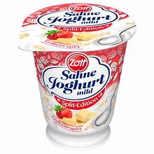 Zott Sahnejoghurt mild Split Edition Erdbeer 10% 140g