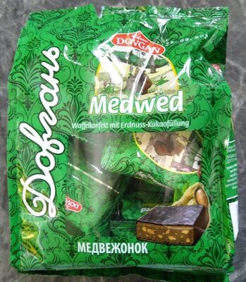 Dovgan Medwed Waffelgebäck mit Mandel-Erdnuss-Füllung 200g