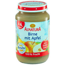 Demeter Alnatura Birne mit Apfel nach dem 4.Monat 190g