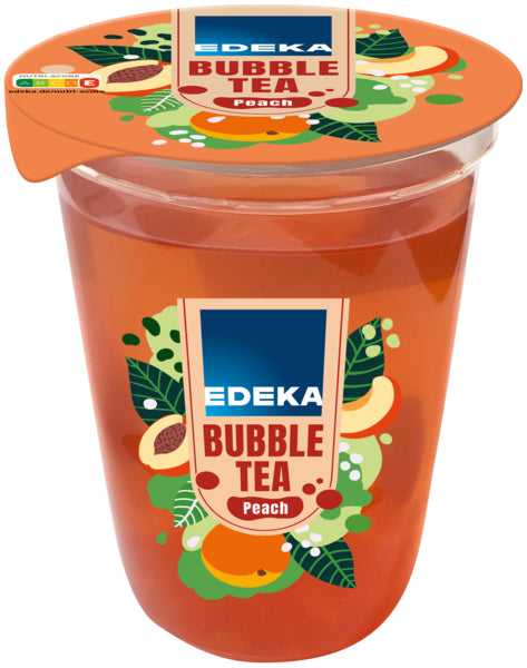 EDEKA Bubble Tea Pfirsich Mango gekühlt 450ml DPG