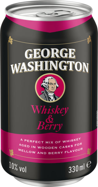 George Washington Whiskey Berry 10% 330ml DPG