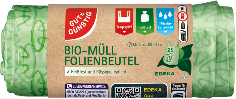 GUT&GÜNSTIG Bio-Müll Folienbeutel 25l 10ST