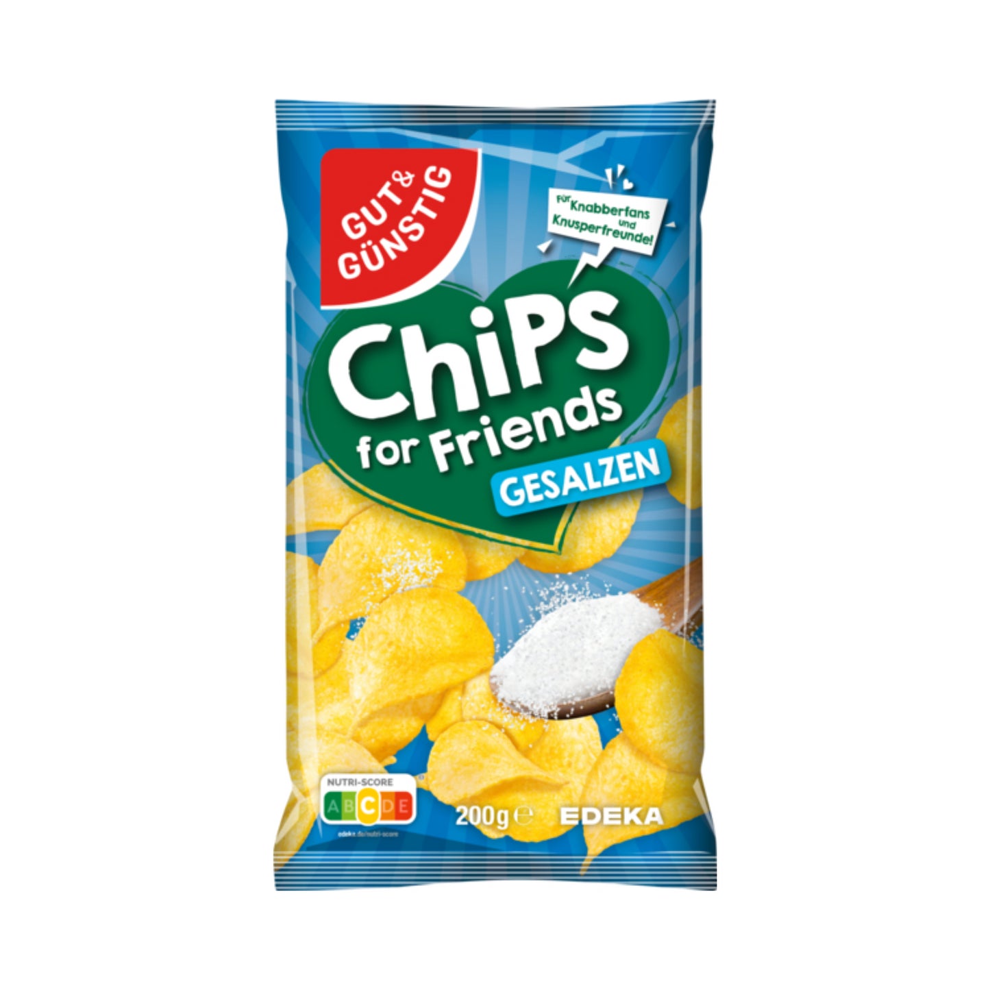 GUT&GÜNSTIG Kartoffelchips Salz 200g