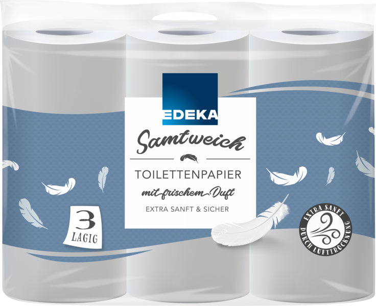 EDEKA Toilettenpapier samtweich TAD 3lagig 9x140BL