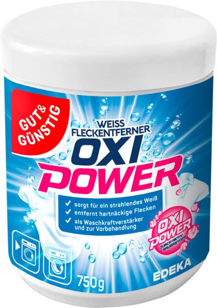 GUT&GÜNSTIG Oxi Fleckenentfernerpulver weiß 750g