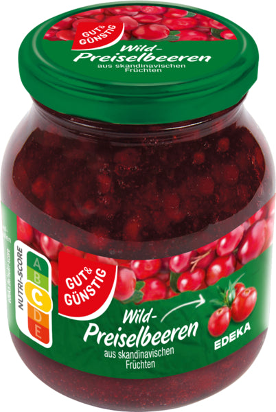 GUT&GÜNSTIG Wild-Preiselbeeren 400g
